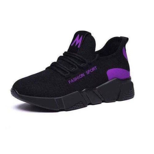 Women Sneakers Mesh Casual Walking Flat Sport Shoes – Purple