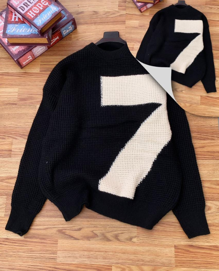 Quality knitted hoodie